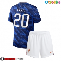 Otroške Nogometnih dresov Francija Desire Doue #20 Domači SP 2026 Kratki rokavi (+ hlače)